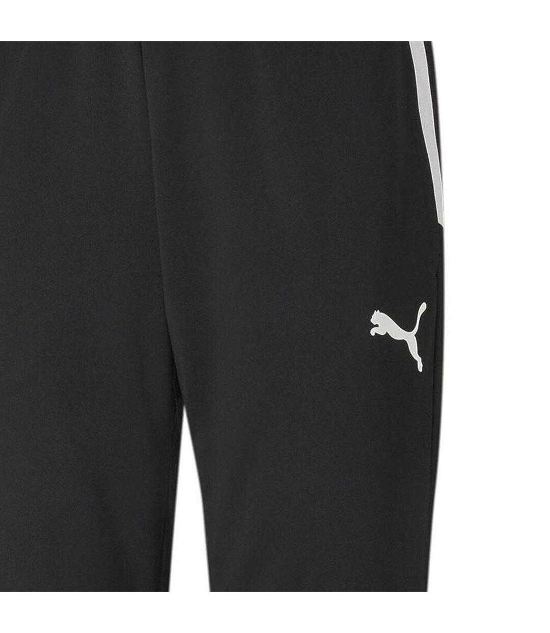 Mens Team Liga Crop Tracksuit Bottoms Black White Puma-3