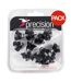 Precision Super Pro Football Boot Studs Set (Black/Silver) - UTRD716-1