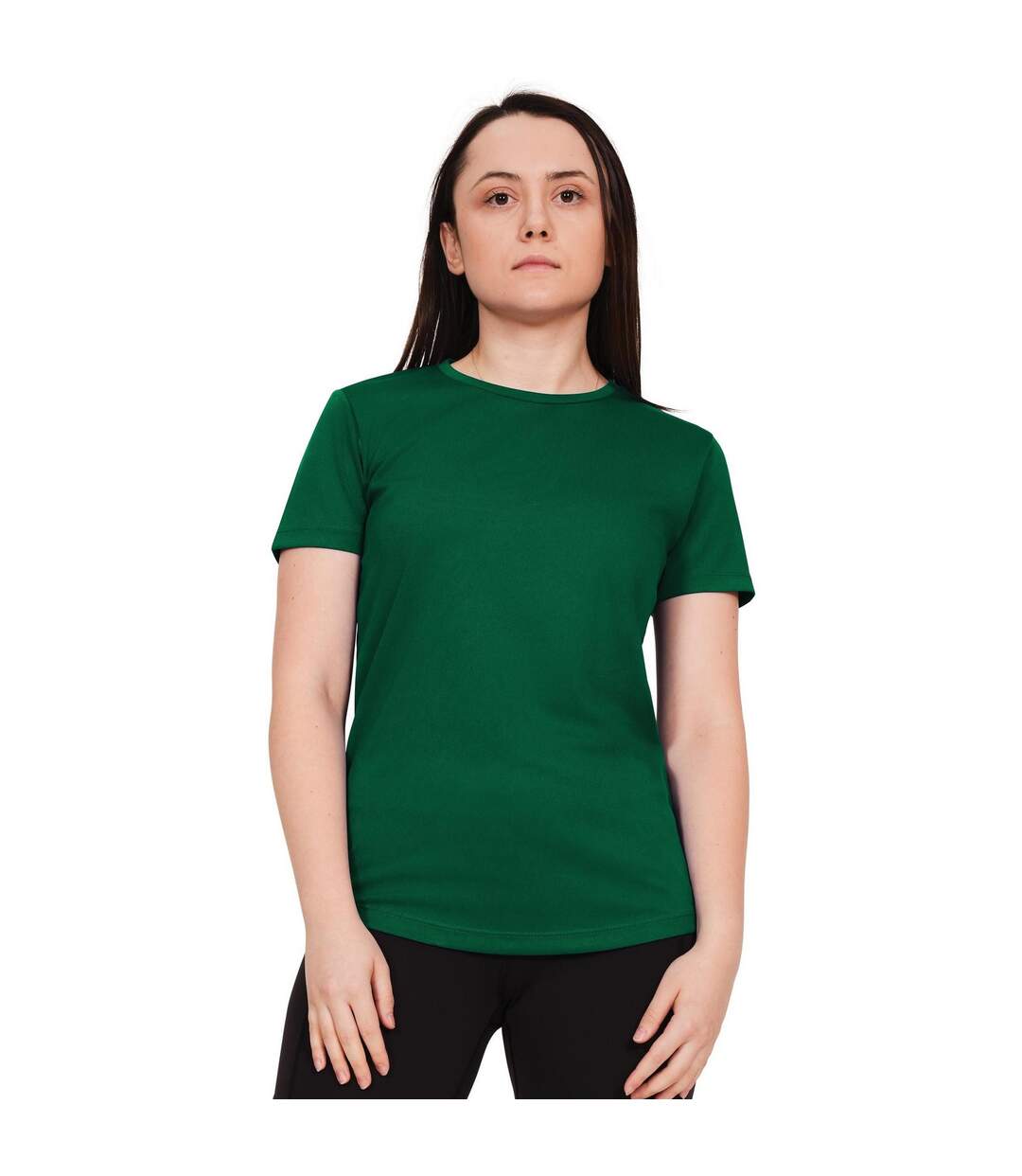 T-shirt original tech femme vert forêt Casual Classics