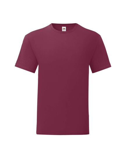 T-shirt Iconic Homme Bordeaux Fruit Of The Loom