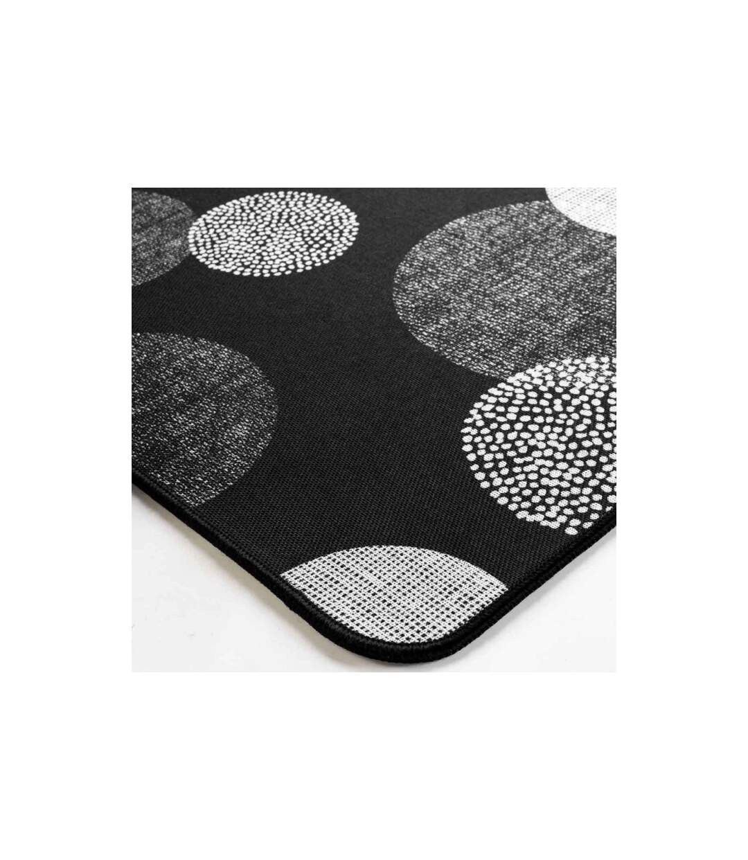 Tapis Déco Imprimé Terence 45x75cm Noir-2