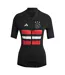Womens/ladies Ajax Mock Neck Short-sleeved Cycling Jersey Black Adidas-2