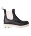 Womens/ladies Leah Ankle Length Wellington Boots Black Animal-2
