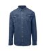 Chemise d555 western homme bleu Duke