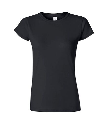 T-shirt softstyle femme noir Gildan