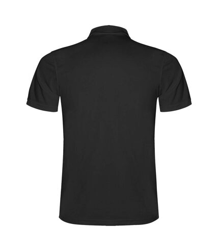Roly Mens Monzha Short-Sleeved Polo Shirt (Solid Black)