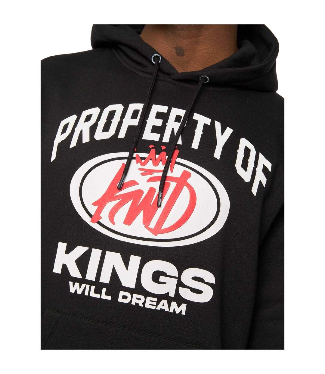 Mens Overhead Hoodie Black Kings Will Dream-4