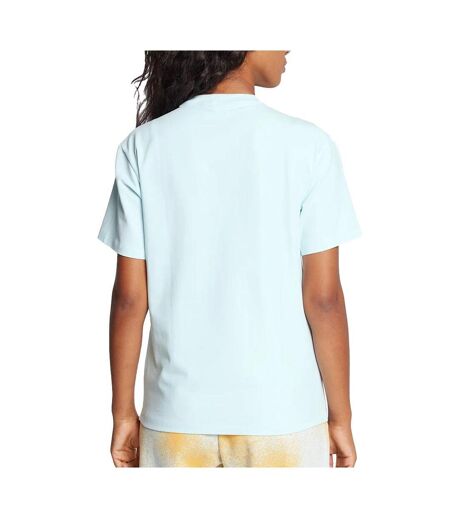 T-shirt Bleu Femme Adidas Trefoil - 36