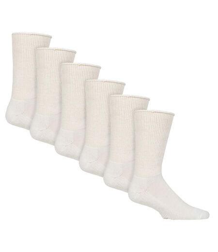 Paquet de 3 chaussettes pantoufles unisexes pour diabétiques avec poignées