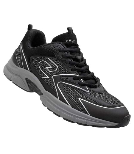Mens Scorpius Logo Low Cut Trainers Black Grey Cruyff