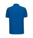 Mens ultimate cotton pique polo shirt azure Russell