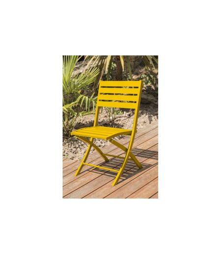 Chaise de Jardin Pliante Marius 82cm Moutarde