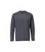 T-shirt Manches Longues Customised Homme Gris Pierre Mascot-1