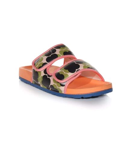 Regatta Womens/Ladies Orla Twin Flower Moulded Footbed Sandals (Olive) - UTRG8480