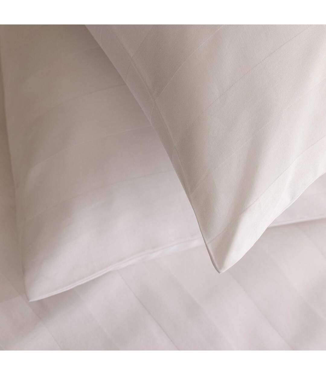 Parure de Lit Satiné 260x240cm Blanc-3