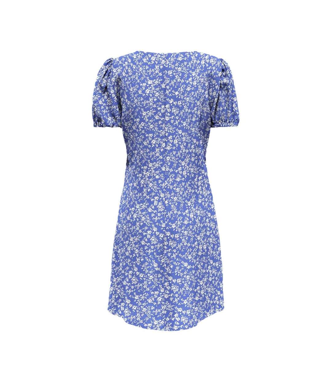 Robe Bleu/Blanche à fleurs Femme Only Nova - L-2