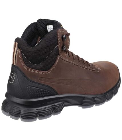 Puma Mens Condor Mid Lace Up Safety Boots (Brown) - UTFS4992