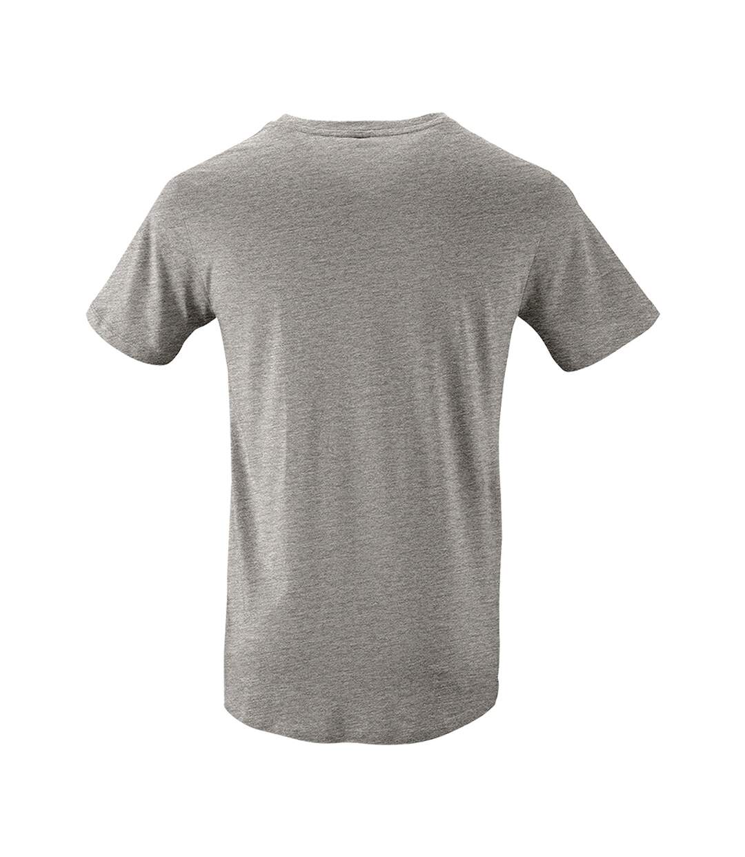 T-shirt bio milo homme gris chiné SOLS-2