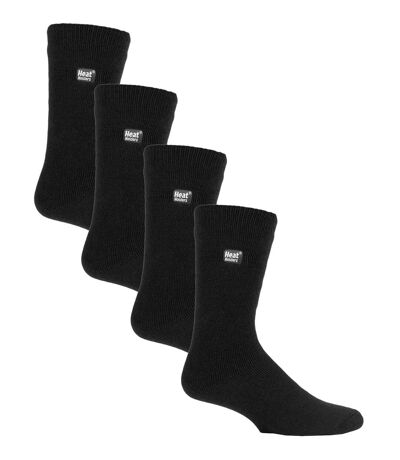 Heat Holders Ultra Lite - 4 Pair Multipack Mens Thermal Socks | Ultra Thin Warm Socks for Dress Socks in Winter