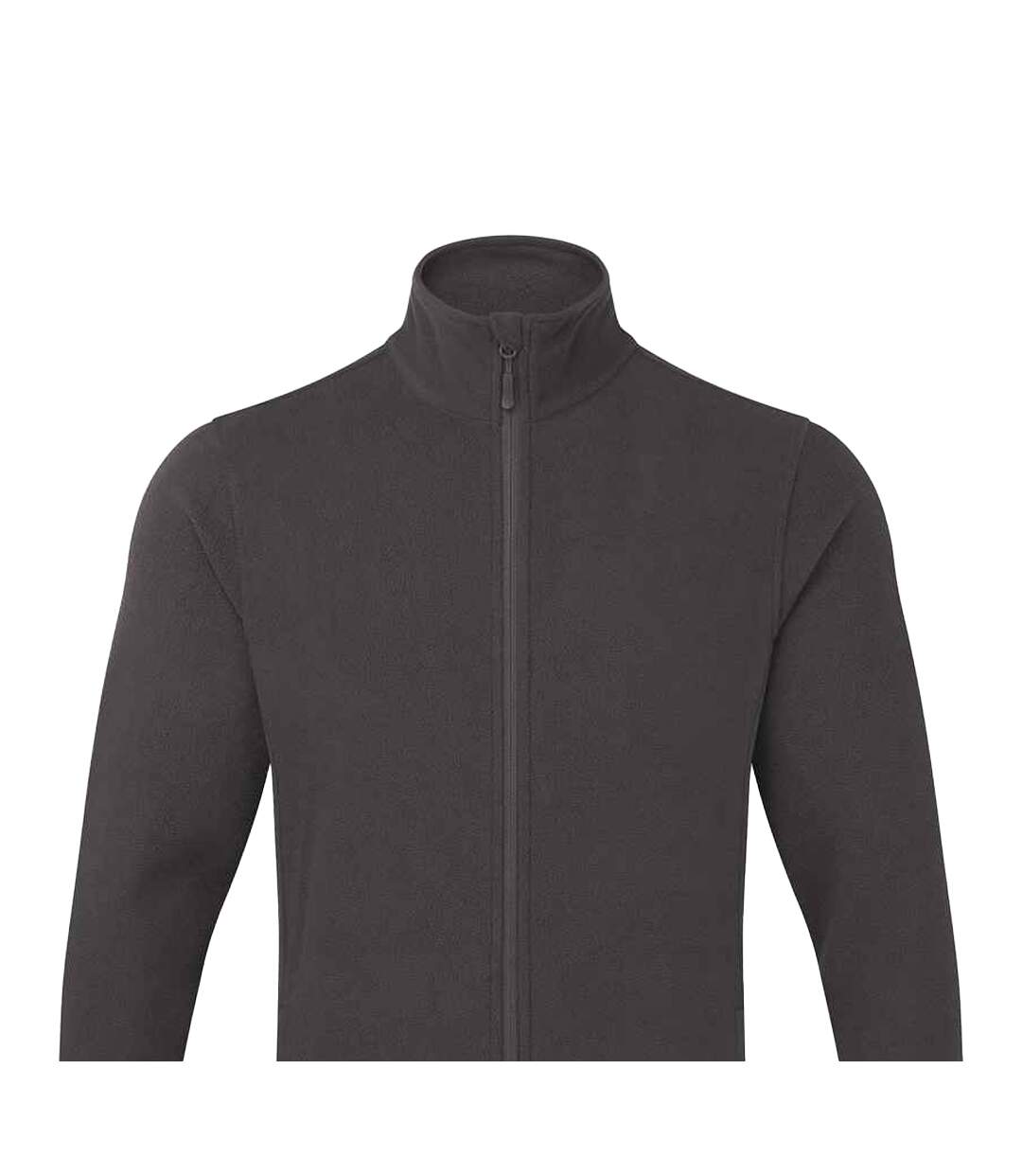 Mens recyclight full zip fleece jacket dark grey Premier