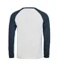 T-shirt Manches Longues Motif/style Balle De Baseball Unlabeled Homme Blanc Bleu Foncé Tee Jays-2