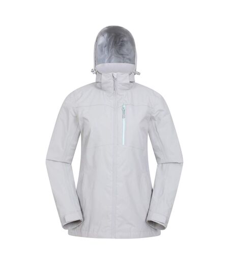 Womens/ladies Rainforest Ii Extreme Waterproof Jacket Grey Mountain Warehouse