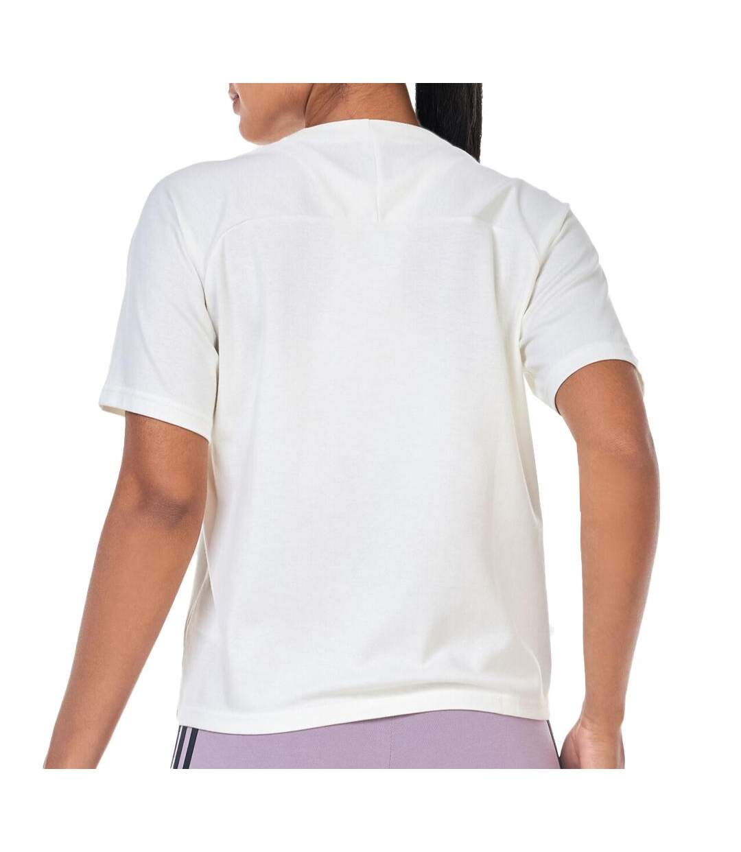 T-shirt Blanc Femme Adidas IS3920 - L-2