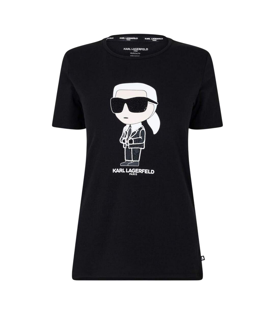 T-shirt Motif/style Graphique Paris Femme Noir Karl Lagerfeld-2