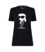 T-shirt Motif/style Graphique Paris Femme Noir Karl Lagerfeld-2