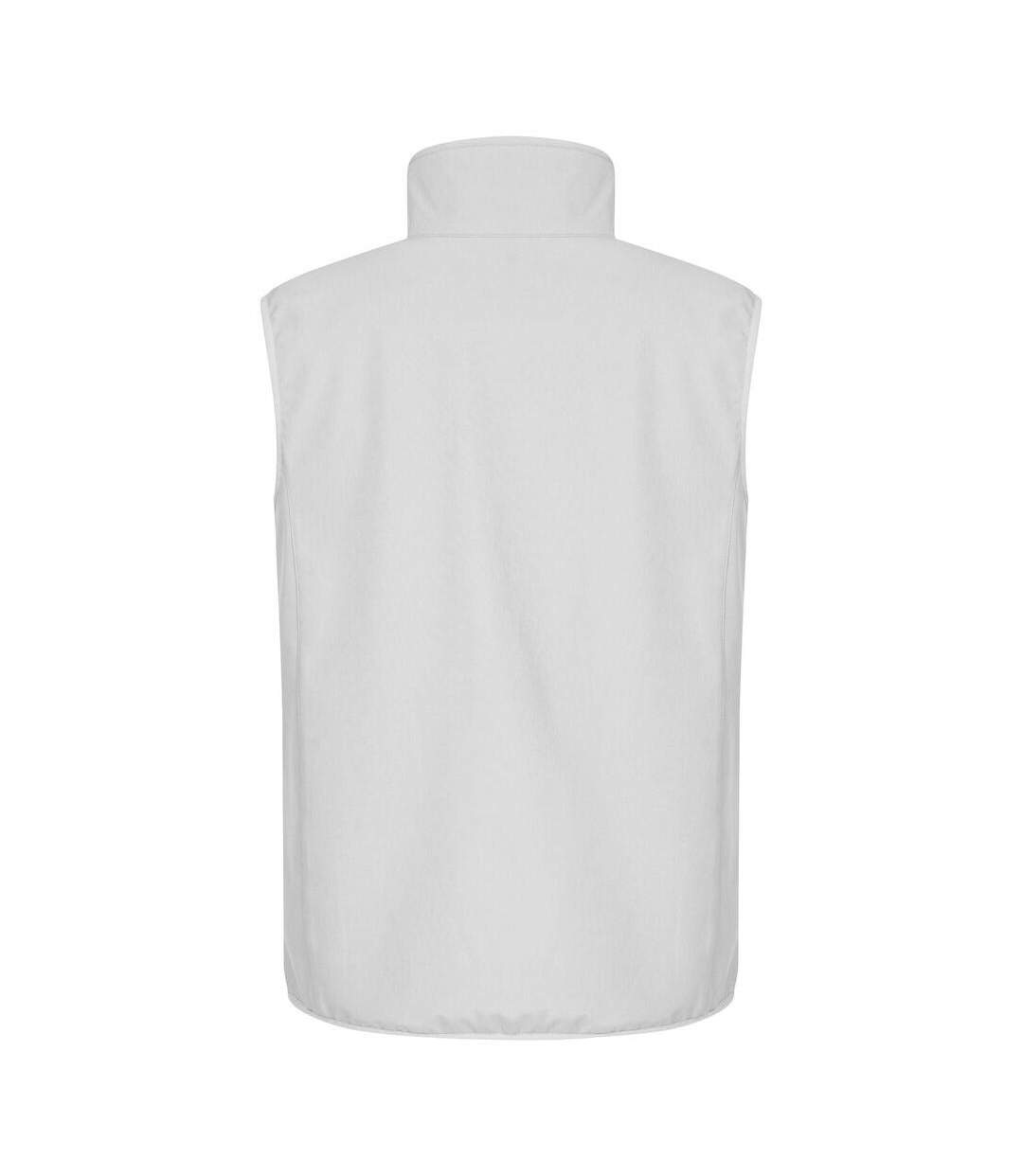 Mens Classic Soft Shell Jacket White Clique-2