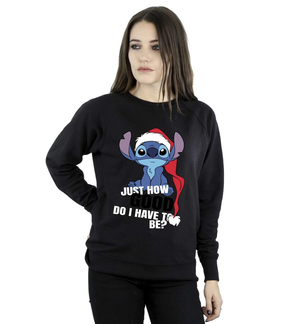 Disney Pull-over Lilo & Stitch Just How Good - Femme/Femme (Noir) - UTBI23177-2