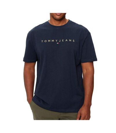 T-shirt Marine Homme Tommy Hilfiger Gold Linear - L