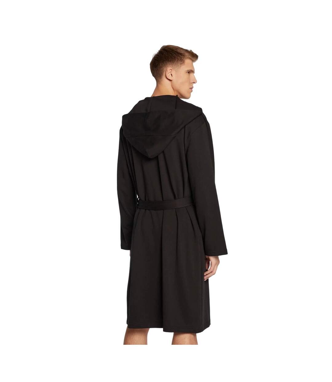 Mens Modern Cotton Dressing Gown Black Calvin Klein-2
