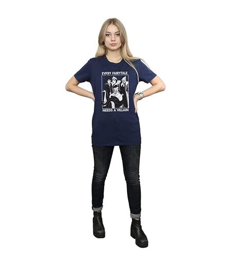 Disney - T-shirt EVERY FAIRY TALE NEEDS A VILLAIN - Femme (Bleu marine) - UTBI1669