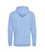 Unisex adult jasper recycled cotton hoodie sky blue Iqoniq-2