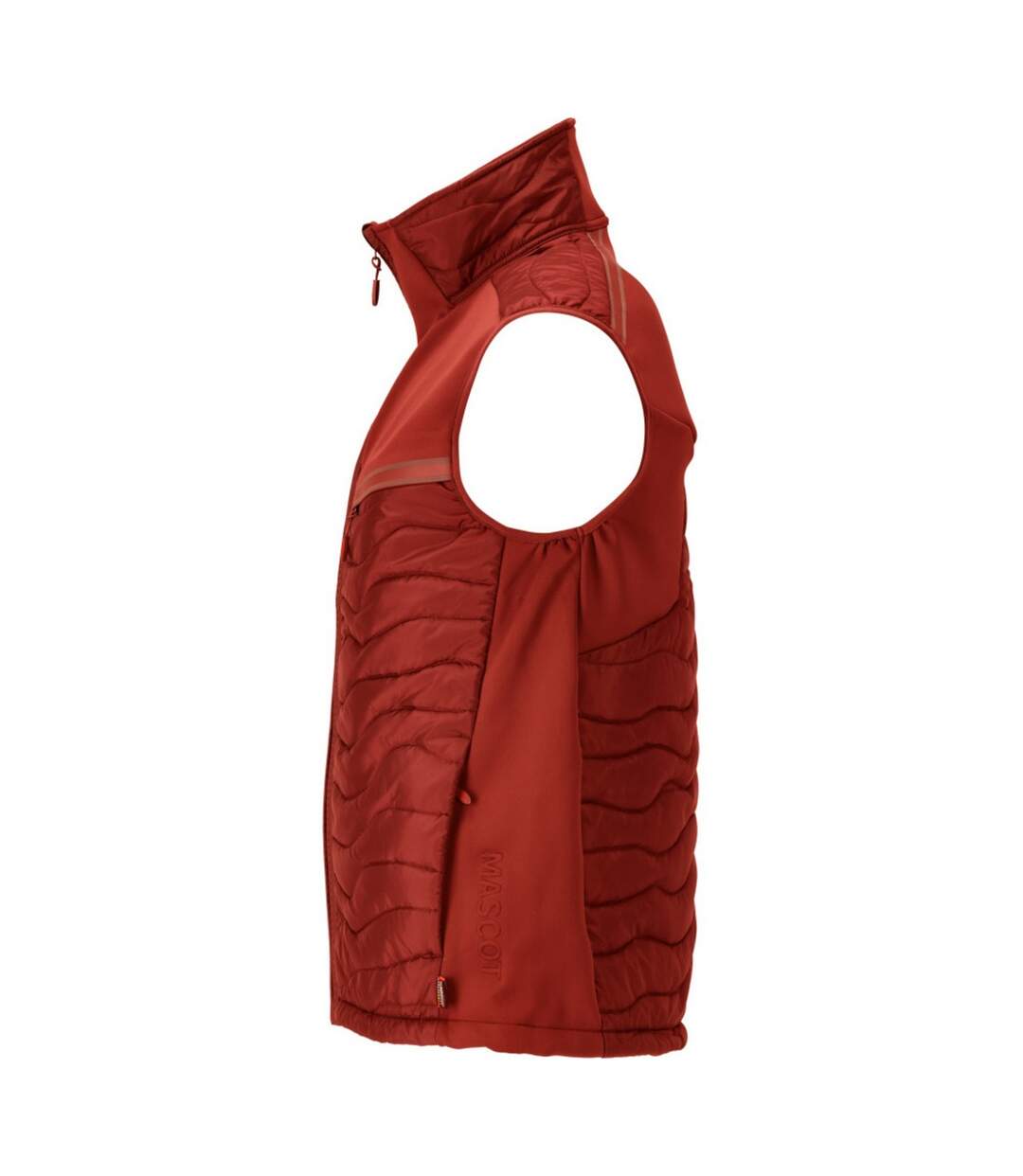 Mens Customised Cli Thermal Gilet Autumn Red Mascot-4