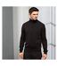 Premier Mens 1/4 Zip Neck Knitted Sweater (Black)