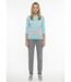 Pull manches 3/4 col bateau jacquard rayé devant-3