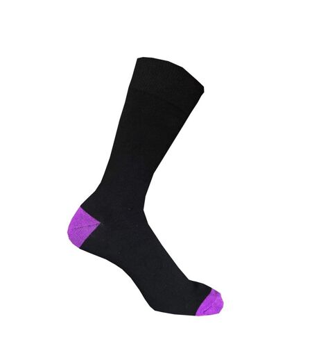 Pack Of 7  Mens Contrast Socks  Classic Black Firetrap