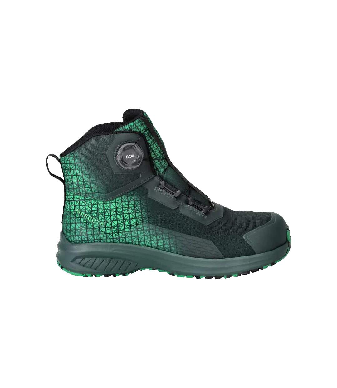 Mens Footwear Accelerate Safety Boots Green Grass Green Mascot-1
