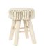 Tabouret Bohème - Hauteur 40 cm - Beige