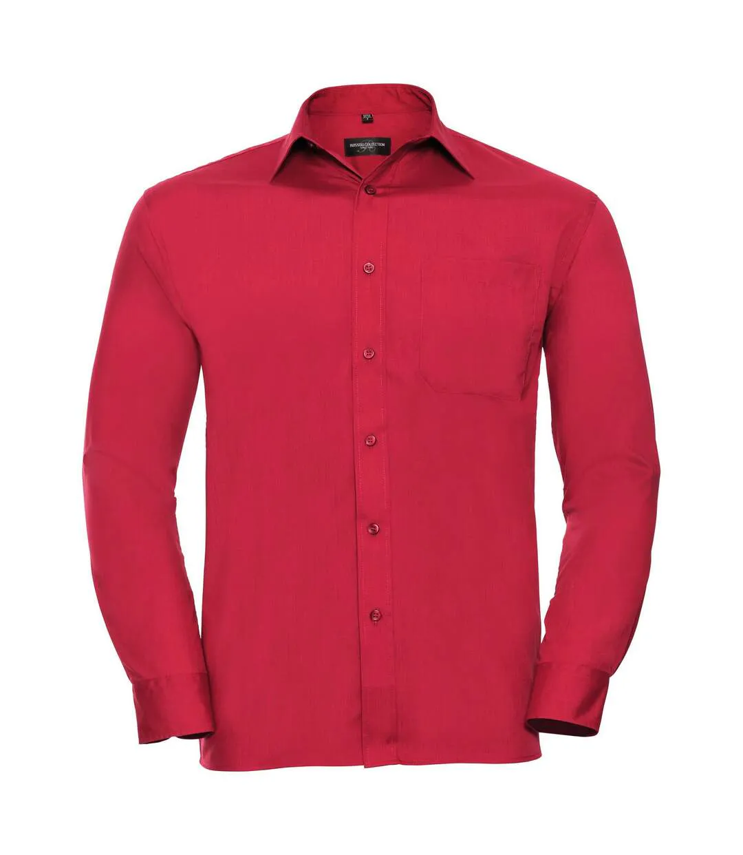 Collection Chemise À Manches Longues Pour Hommes Rouge Russell-1