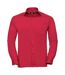 Collection Chemise À Manches Longues Pour Hommes Rouge Russell-1