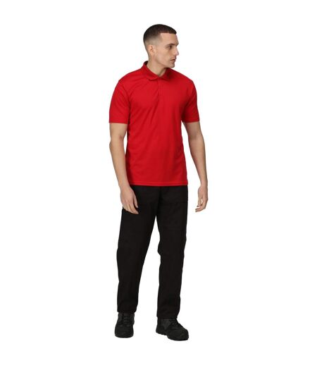 Mens Moisture Wicking Polo Shirt Classic Red Regatta Professional