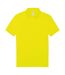 Polo manches courtes - Homme - PU424 - jaune lime pixel