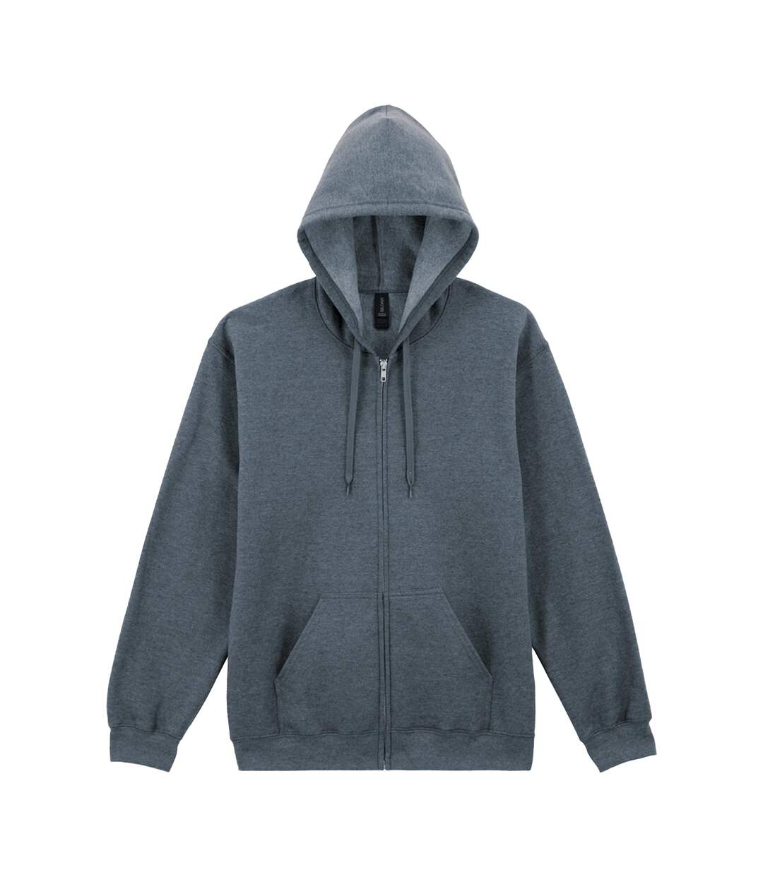 Veste Unie À Capuche Softstyle Homme Gris Foncé Chiné Gildan-1