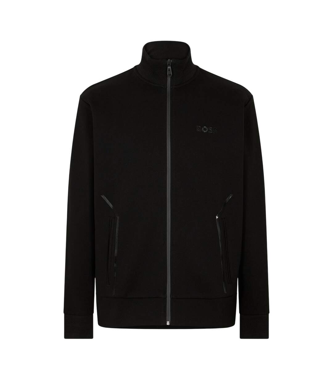 Mens Skaz Full Zip Track Jacket Black Boss-1