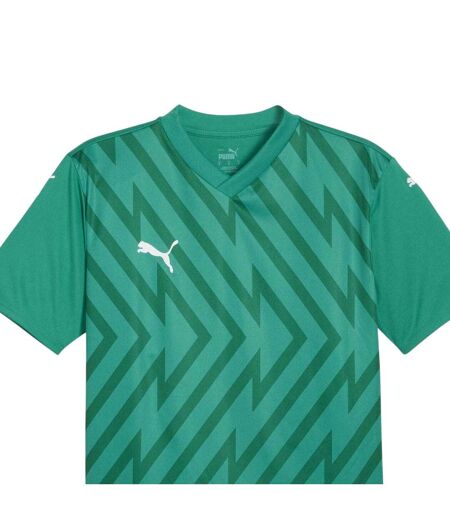 Mens Teamglory Jersey T-shirt Sport Green White Puma