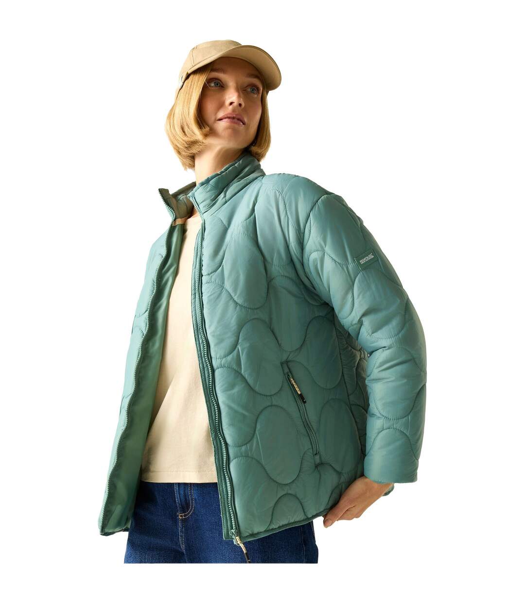 Doudoune Matelassée Carlotte Femme Turquoise Pastel Regatta-1