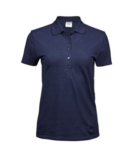 Tee Jays Womens/Ladies Luxury Stretch Short Sleeve Polo Shirt (Denim) - UTBC3307